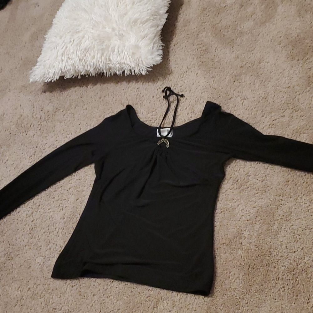 Black tie shirt